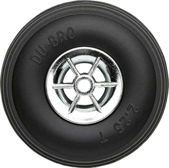 DuBro 2-1/4" Treaded Chrome Wheels (2)